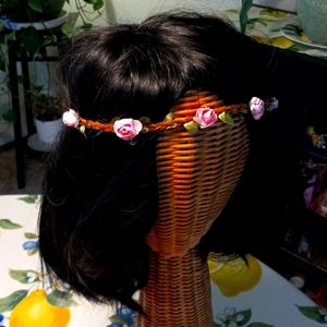 6 Leather Flower Headbands